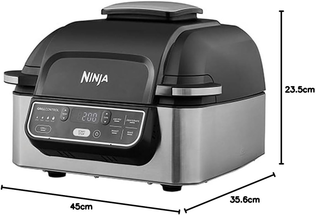 FREIDORA + PARRILLA DE INTERIOR NINJA AG301EU 5 - 1