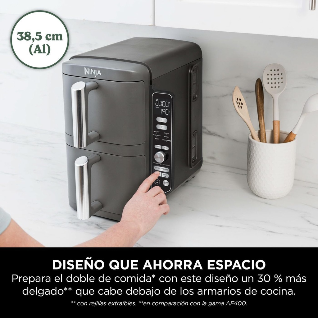 FREIDORA SIN ACEITE NINJA 6EN1 9.5L VERTICAL MOD. SL400EU