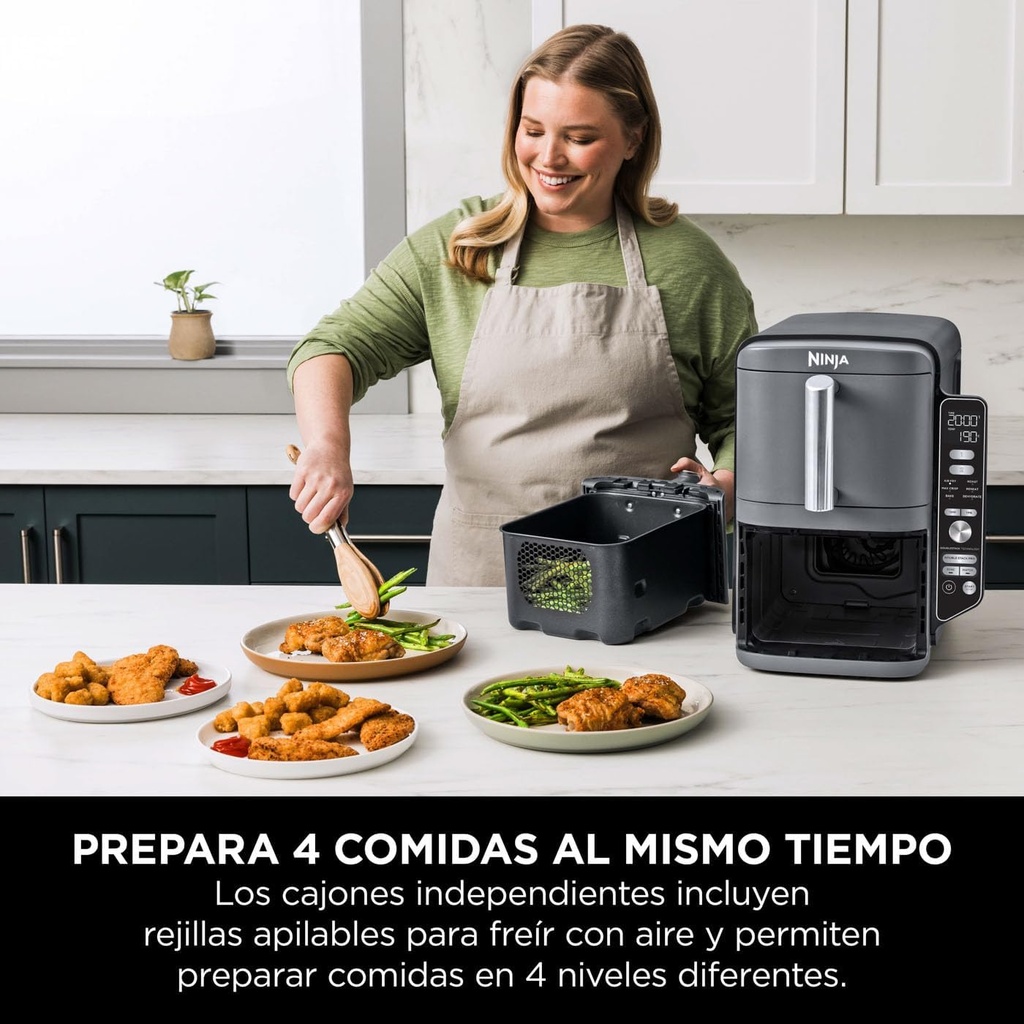 FREIDORA SIN ACEITE NINJA 6EN1 9.5L VERTICAL MOD. SL400EU
