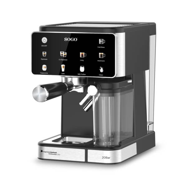 CAFETERA EXPRESSO CON ESPUMADOR MOD. CAF-SS-7665 SOGO